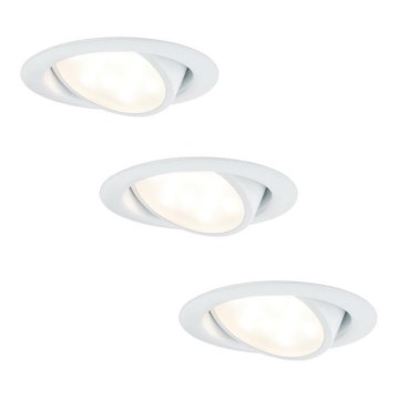 Paulmann 92091 - ZESTAW 3x LED Oprawa wpuszczana 1xLED/4,2W/230V