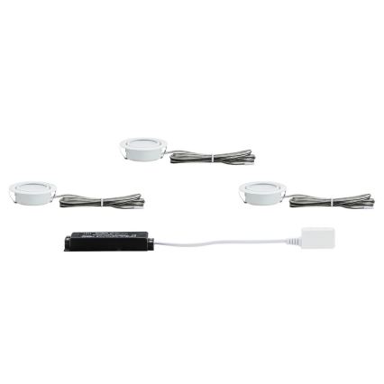 Paulmann 92091 - ZESTAW 3x LED Oprawa wpuszczana 3xLED/4,2W/230V