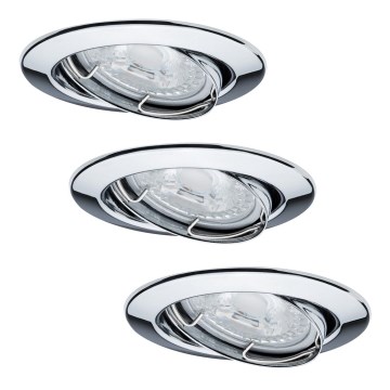 Paulmann 92101 - ZESTAW 3x LED Oprawa wpuszczana 3xGU10/6,5W/230V Paulmann 92101 - ZESTAW 3x LED Oprawa wpuszczana 3xGU10/6,5W/230V