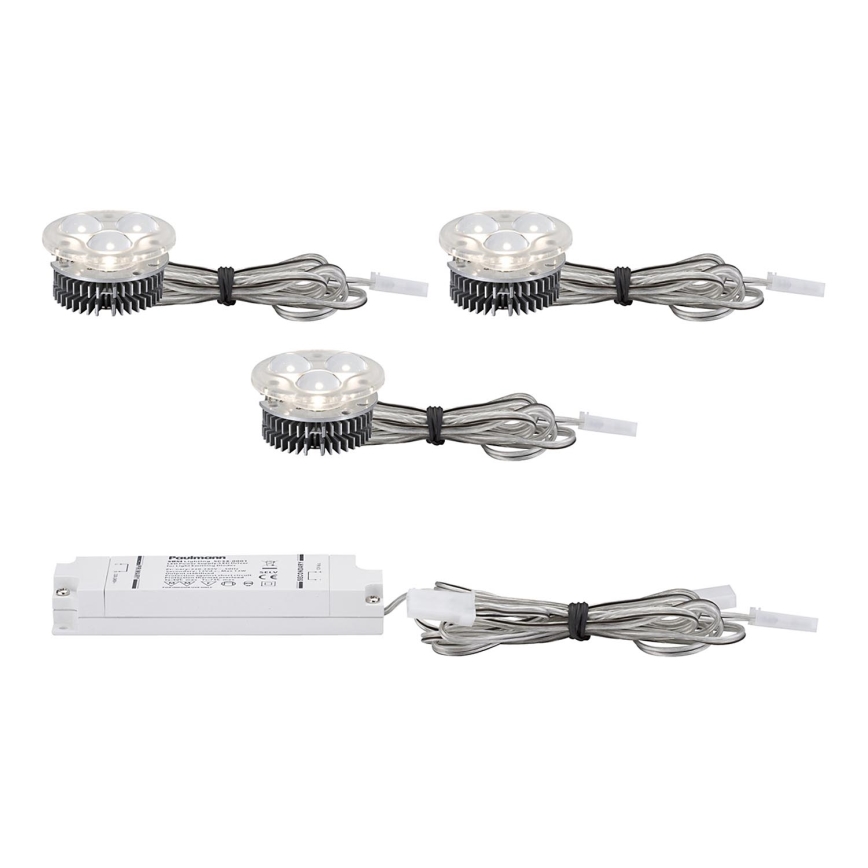 Paulmann 92502 - SET 3x LED żarówka 2EASY BASIC SET 3xLED/3,52W/230V