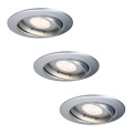 Paulmann 92516 - ZESTAW 3xLED-GU10/3,5W Oprawa sufitowa łazienkowa PREMIUM LINE 230V