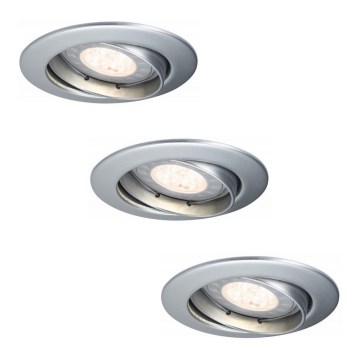 Paulmann 92516 - ZESTAW 3xLED-GU10/3,5W Oprawa sufitowa łazienkowa PREMIUM LINE 230V