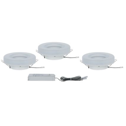 Paulmann 92704 - ZESTAW 3xLED/5,5W Oprawa wpuszczana BAGEL 230V