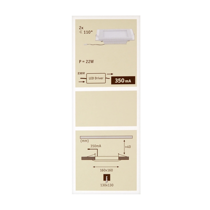 Paulmann 92706 - ZESTAW 2xLED Oprawa wpuszczana DECODICE 2xLED/7,5W/230V