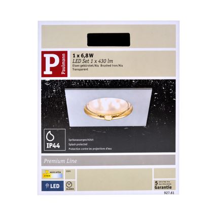 Paulmann 92761 - LED/6,8W Łazienkowa oprawa wpuszczana COIN 230V IP44