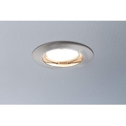Paulmann 92827 - ZESTAW 3xLED/7W IP44 Ściemnialna łazienkowa oprawa wpuszczana COIN 230V