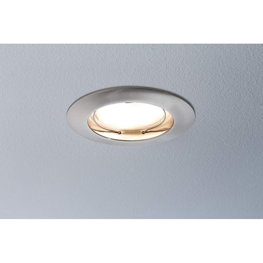 Paulmann 92827 - ZESTAW 3xLED/7W IP44 Ściemnialna łazienkowa oprawa wpuszczana COIN 230V