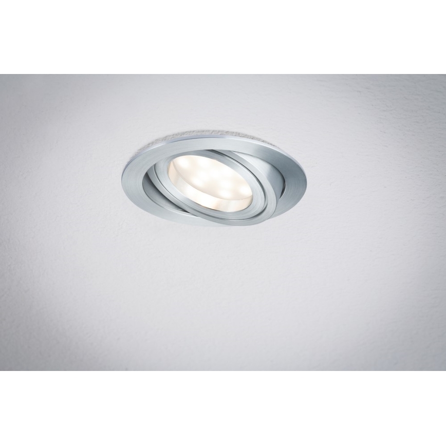 Paulmann 92832 - LED/7W Łazienkowa oprawa wpuszczana COIN 230V