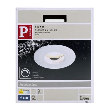 Paulmann 92846 - LED/7W IP65 Ściemnialne oświetlenie łazienkowe PREMIUM LINE