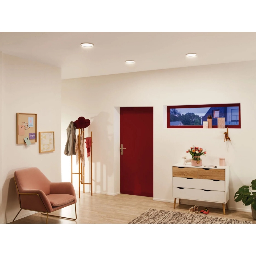 Paulmann 92946 - LED/11W IP23 Oprawa wpuszczana do łazienki AREO 230V Ø 18 cm matowy chrom