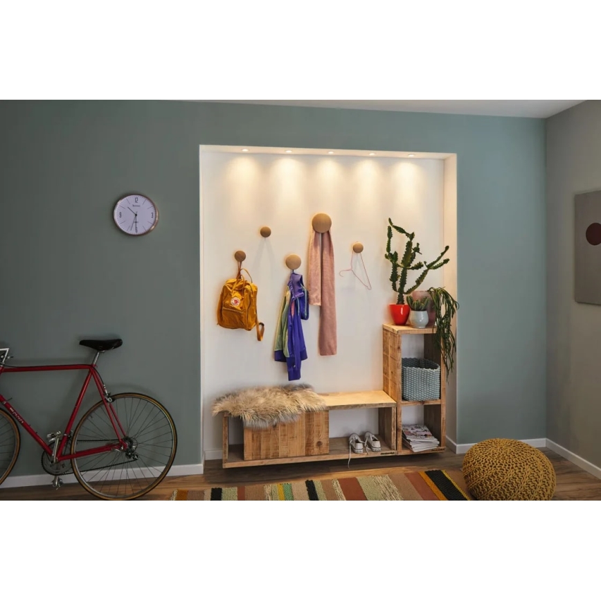 Paulmann 92971 - ZESTAW 3x LED/4,2W IP23 Ściemnialna łazienkowa oprawa wpuszczana NOVA 230V