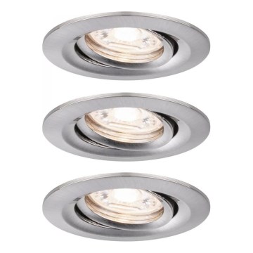 Paulmann 92973 - ZESTAW 3xLED/4,2W IP23 Ściemnialne oświetlenie łazienkowe COIN 230V