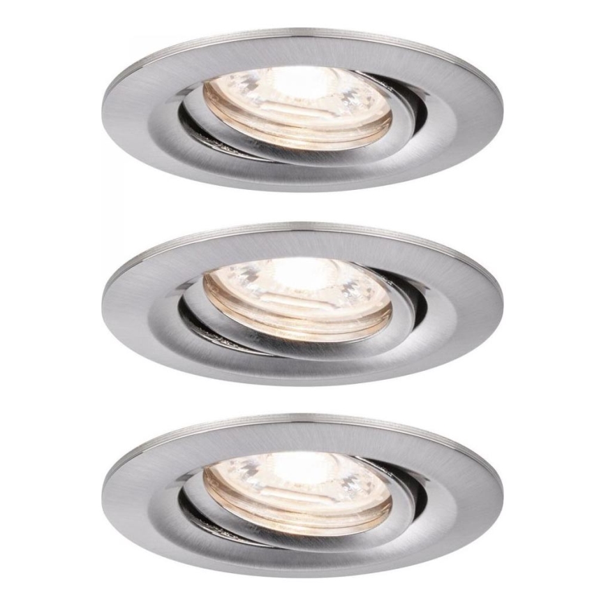 Paulmann 92973 - ZESTAW 3xLED/4,2W IP23 Ściemnialne oświetlenie łazienkowe COIN 230V