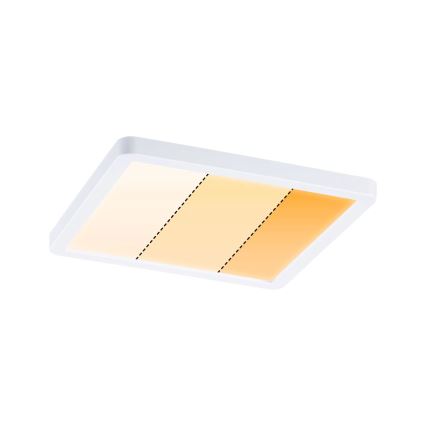 Paulmann 92993 - LED/13W IP44 Wpuszczana oprawa sufitowa do łazienki AREO 230V 2000/3000/4000K 17,5x17,5 cm biała