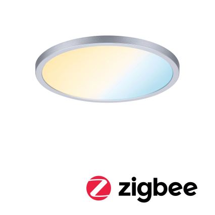 Paulmann 93046 - LED/16W IP44 ściemnialna łazienkowa oprawa wpuszczana AREO 230V 3000-6500K śr. 23 cm matowy chrom
