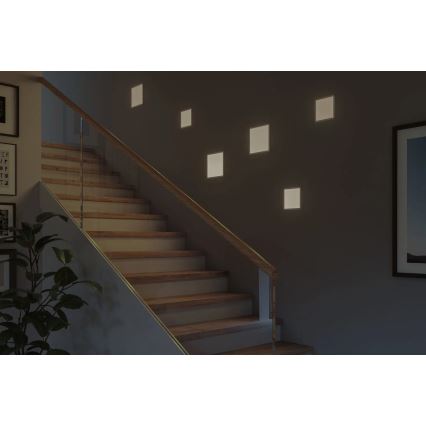 Paulmann 93059 - LED/13W IP44 Ściemnialna wpuszczana oprawa sufitowa do łazienki AREO 230V 17,5x17,5 cm biała