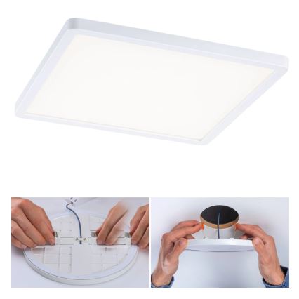 Paulmann 93060 - LED/16W IP44 ściemnialna wpuszczana oprawa łazienkowa AREO 230V 23x23 cm biała