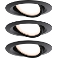 Paulmann 93080 - ZESTAW 3xLED/6W IP23 Regulowane natynkowe oświetlenie łazienkowe COIN 230V