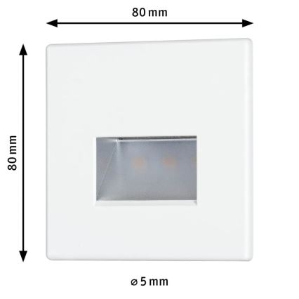 Paulmann 93093 - LED/1,2W Oświetlenie schodowe EDGE 230V