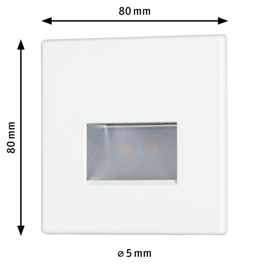 Paulmann 93093 - LED/1,2W Oświetlenie schodowe EDGE 230V