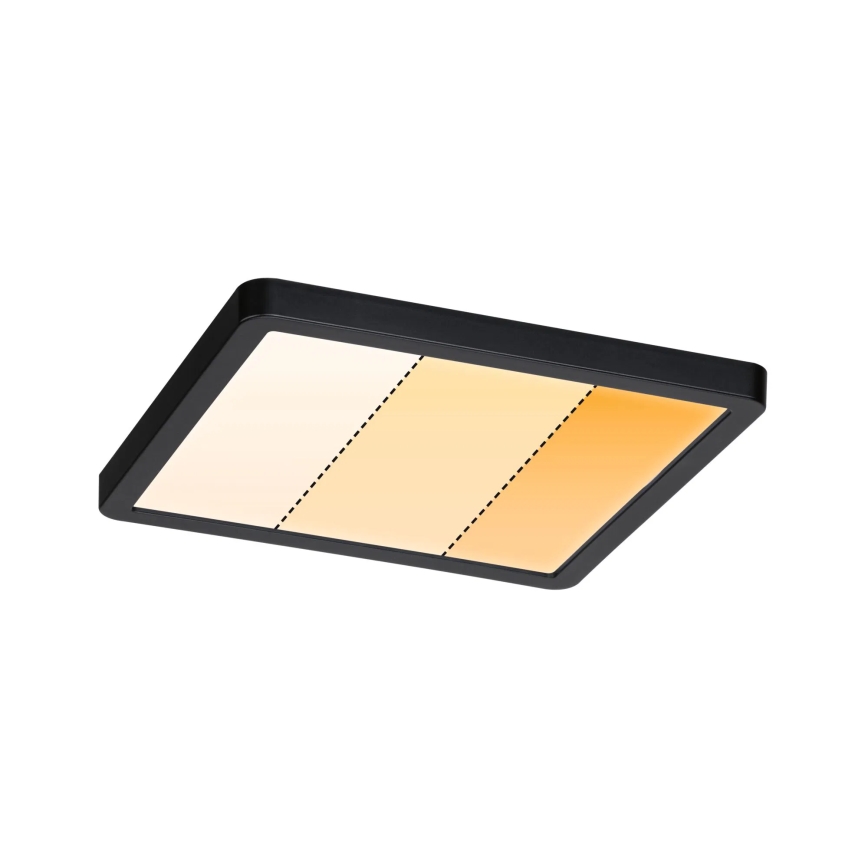 Paulmann 93101 - LED/13W IP44 Oprawa wpuszczana do łazienki AREO 230V 2000/3000/4000K 17,5x17,5 cm czarna