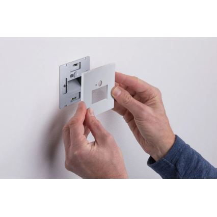 Paulmann 93133 - LED/1,2W Oświetlenie schodowe z czujnikiem EDGE 230V białe