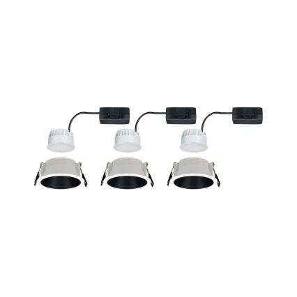 Paulmann 93402 - ZESTAW 3xLED/6W IP44 Ściemnialna łazienkowa oprawa wpuszczana COLE 230V