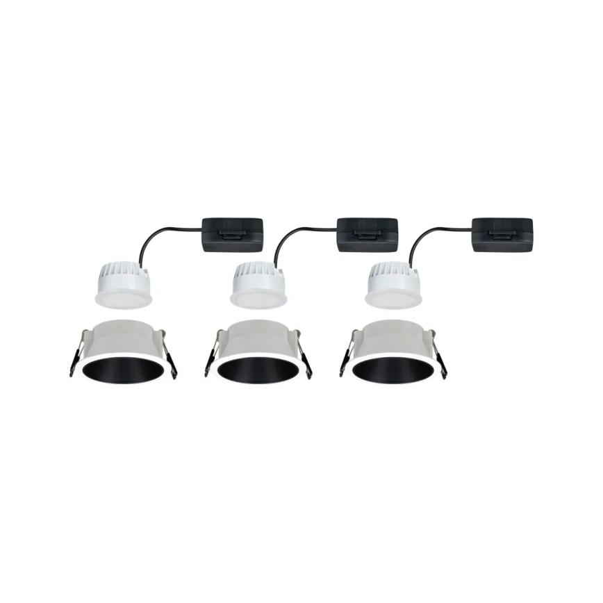Paulmann 93402 - ZESTAW 3xLED/6W IP44 Ściemnialne wpuszczane oświetlenie łazienkowe COLE 230V