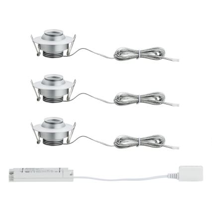 Paulmann 93579 - ZESTAW 3xLED Oprawa wpuszczana 3xLED/3,8W/230/12V