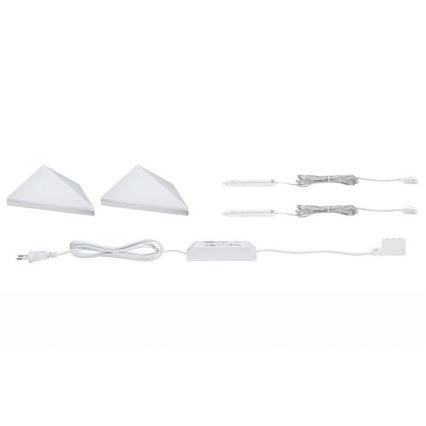 Paulmann 93584 - ZESTAW 2xLED/6,2W IP44 Oświetlenie mebli KITE 230V