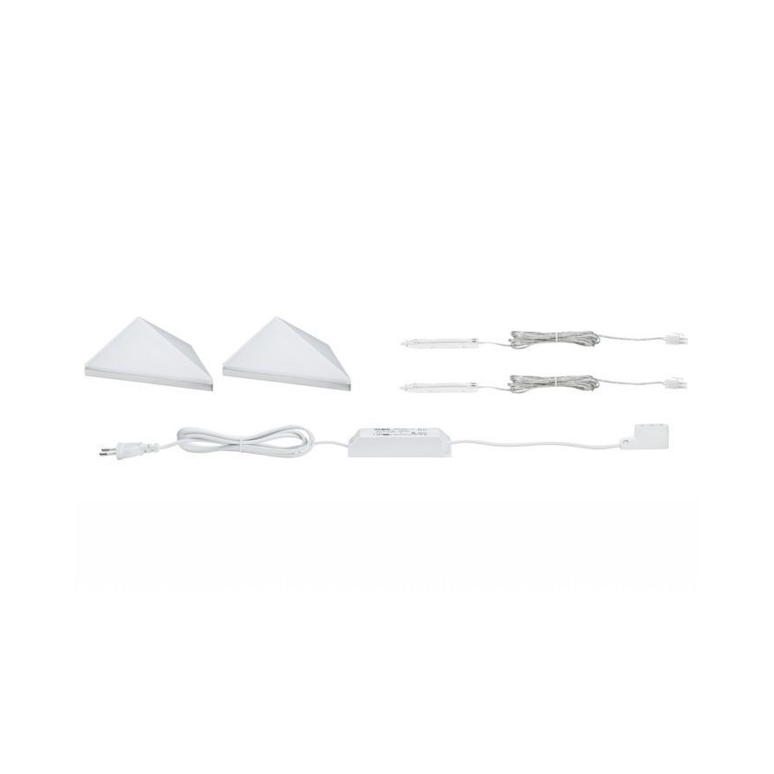 Paulmann 93584 - ZESTAW 2xLED/6,2W IP44 Oświetlenie mebli KITE 230V