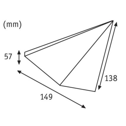 Paulmann 93584 - ZESTAW 2xLED/6,2W IP44 Oświetlenie mebli KITE 230V
