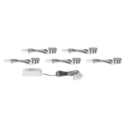 Paulmann 93587 - ZESTAW 5x LED Oprawa wpuszczana 5xLED/0,4W/12V/230V 2700K