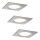 Paulmann 93615 - ZESTAW 3x LED/7W IP44 Ściemnialna łazienkowa oprawa wpuszczana 230V