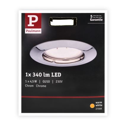 Paulmann 93660 - LED/4,5W Oprawa wpuszczana PREMIUM LINE 230V