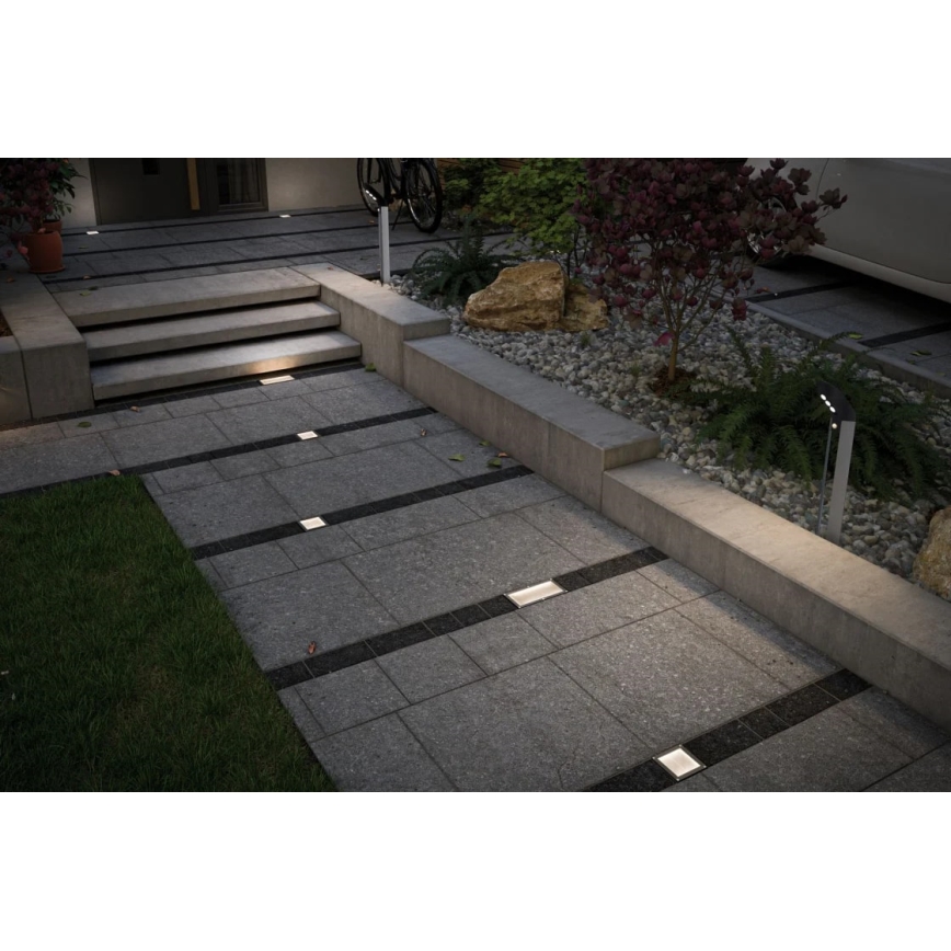 Paulmann 93774 - LED/0,24W IP67 Wpuszczana lampa solarna CUBE 1,2V
