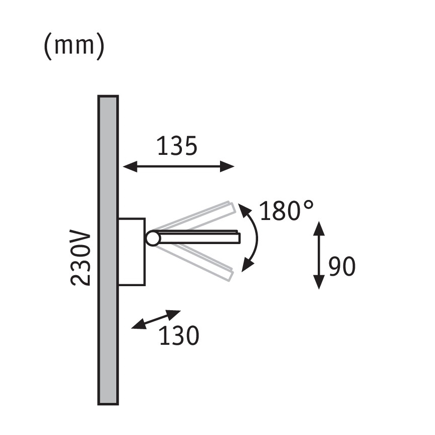 Paulmann 93781 - LED/7,2W IP44 Kinkiet łazienkowy SPECIAL LINE 230V