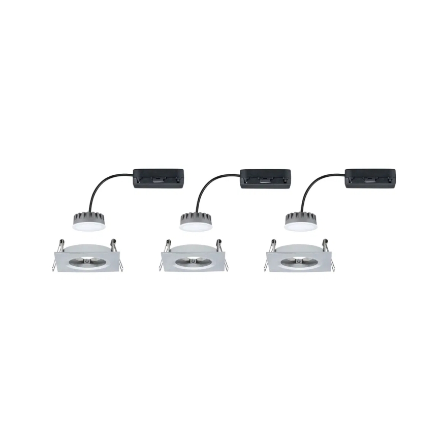 Paulmann 93895 - ZESTAW 3xLED/6W IP44 Ściemnialna łazienkowa oprawa wpuszczana NOVA 230V