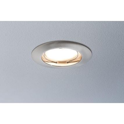 Paulmann 93958 - ZESTAW 3x LED/6,8W IP44 Ściemnialna łazienkowa oprawa wpuszczana COIN 230V