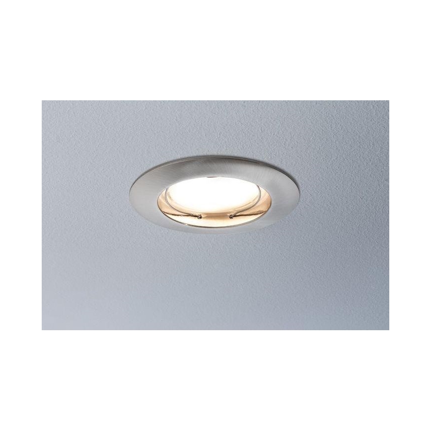 Paulmann 93958 - ZESTAW 3x LED/6,8W IP44 Ściemnialna łazienkowa oprawa wpuszczana COIN 230V