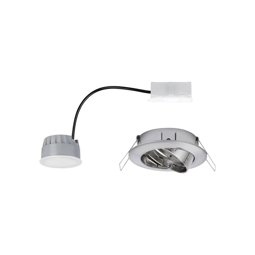 Paulmann 93963 - LED/7W IP23 Ściemniane sufitowe oświetlenie łazienkowe COIN 230V