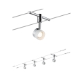 Paulmann 94080 - Zestaw 4xLED/4,8W Kompletny system linkowy STAGE 230V w błyszczącym chromie