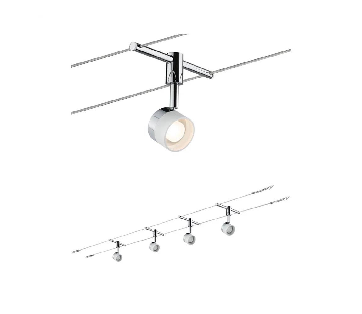 Paulmann 94080 - ZESTAW 4xLED/4,8W Oświetlenie punktowe STAGE 230V chrom błyszczący