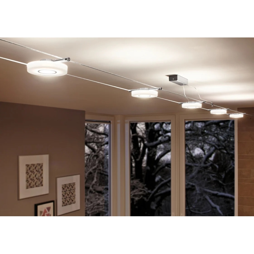 Paulmann 94090 - LED/4W Oświetlenie punktowe dla systemu sznurkowego DISC 12V biały