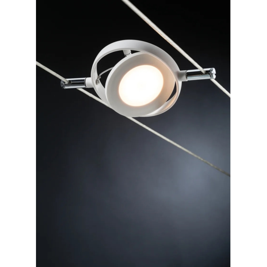 Paulmann 94106 - ZESTAW 6xLED/4W Oprawa punktowa do systemu linkowego ROUNDMAC 230V biała