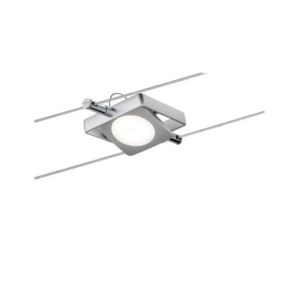 Paulmann 94107 - Zestaw 4xLED/4,3W oprawy punktowe do systemu linkowego MAC 230V, matowy chrom