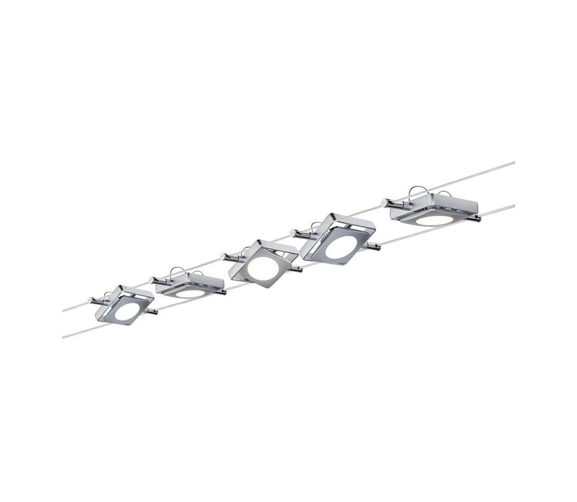Paulmann 94108 - ZESTAW 5xLED/4,3W Oświetlenie punktowe MAC 230V matowy chrom