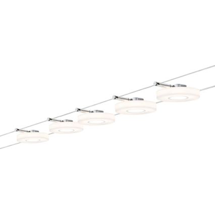 Paulmann 94109 - ZESTAW 5xLED/4,3W Oświetlenie punktowe do systemu strunowego MAC 230V