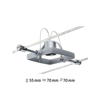 Paulmann 94132 - 1xGU5,3/10W Oświetlenie punktowe do systemu szynowego MAC 12V matowy chrom