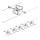 Paulmann 94133 - ZESTAW 5xGU5,3/10W Oprawa punktowa do systemu linkowego MAC 230V matowy chrom